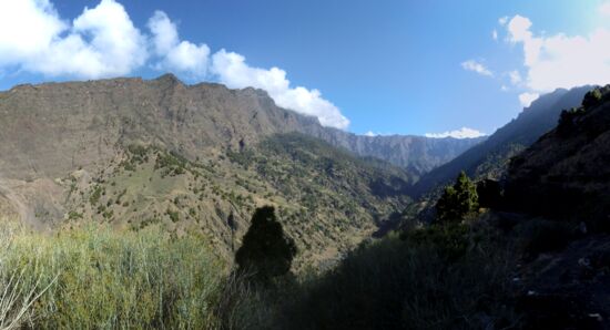 Am Anfang der Caldera de Taburiente