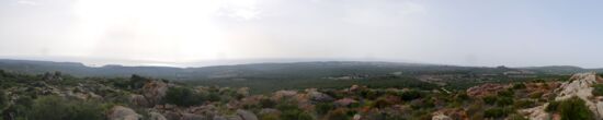 Blick von der Nuraghe Corongiu Murvonis Richtung Westen