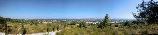 Blick auf Kos-Stadt und die türkische Küste