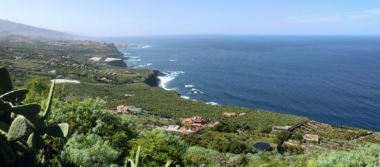 Blick über El Rincon nach Puerto de la Cruz