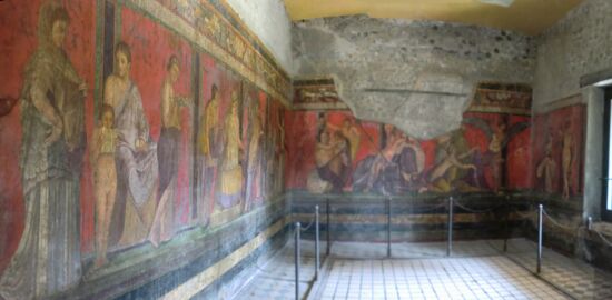 Raum mit Darstellung des Dionysosmysteriums