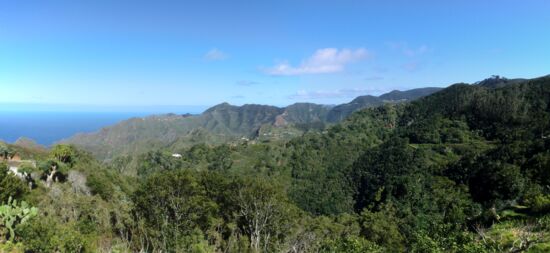 Blick auf das Dorf El Peladero