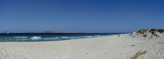 Am leerem Strand beim Salzsee