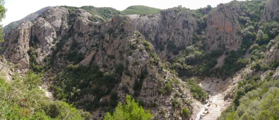 Schlucht des Rio d'Orrida