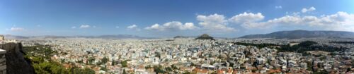 Blick auf den Norden von Αθήνα (Athen)