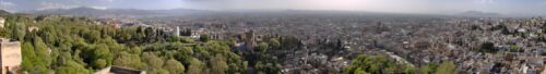 Blick auf Granada  von der Alhambra