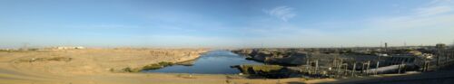 Der Nil unterhalb des Staudamms