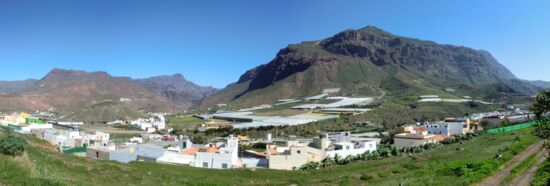 Blick auf La Aldea de San Nicholás