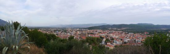 Sicht auf Iglesias vom Castello Salvaterra